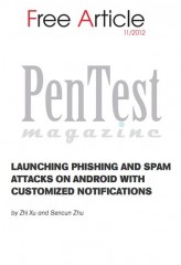 Launching Phishing and Spam attacks on Android with Customized Notifications - Free Artcile 11/2012